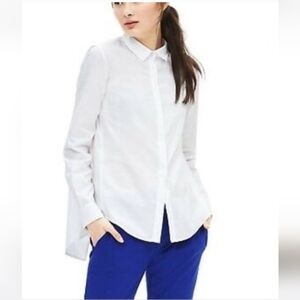 Banana Republic Open Back sheer Underlay Blouse Medium M